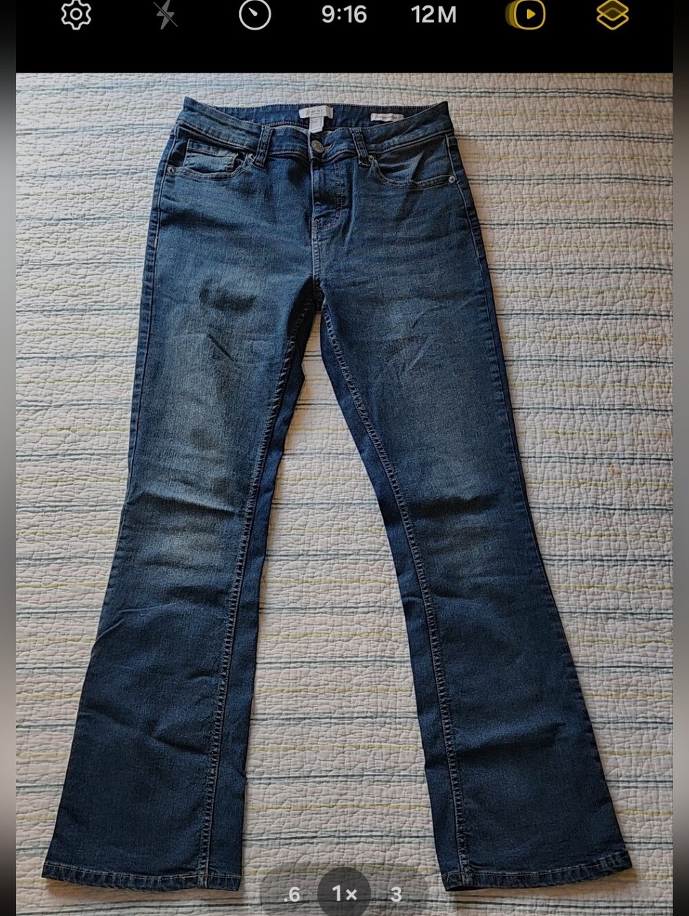 Forever 21 Dark Blue Flare Jeans